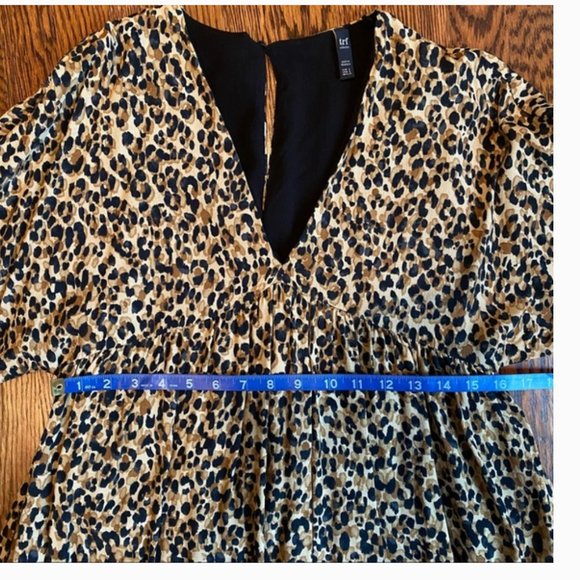 Zara TRF Baby Doll Cheetah Print Dress with Pockets - Picture 10 of 10